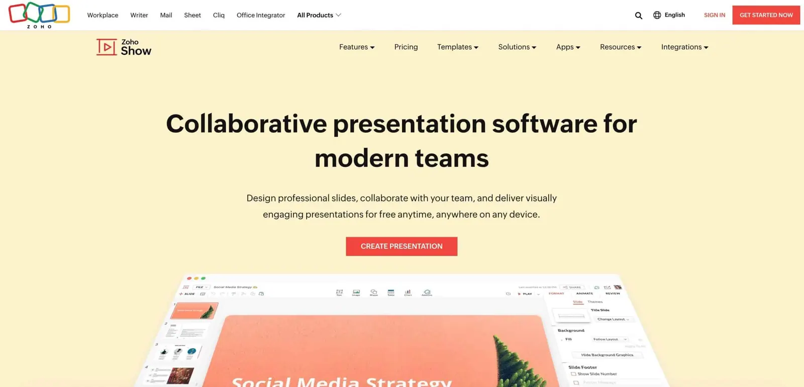 zoho show