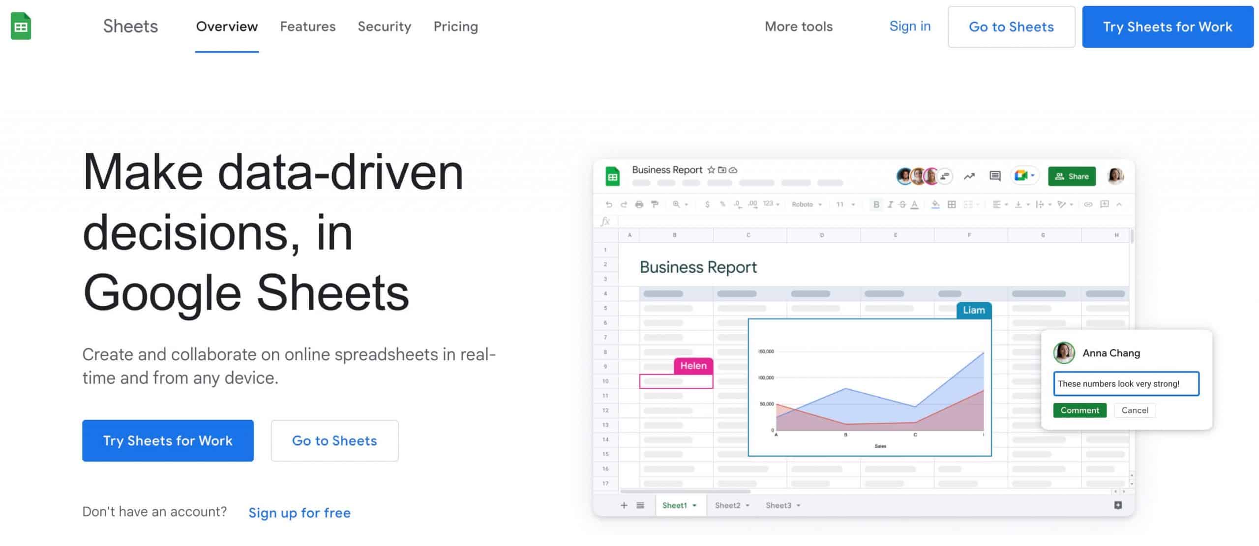 google sheets