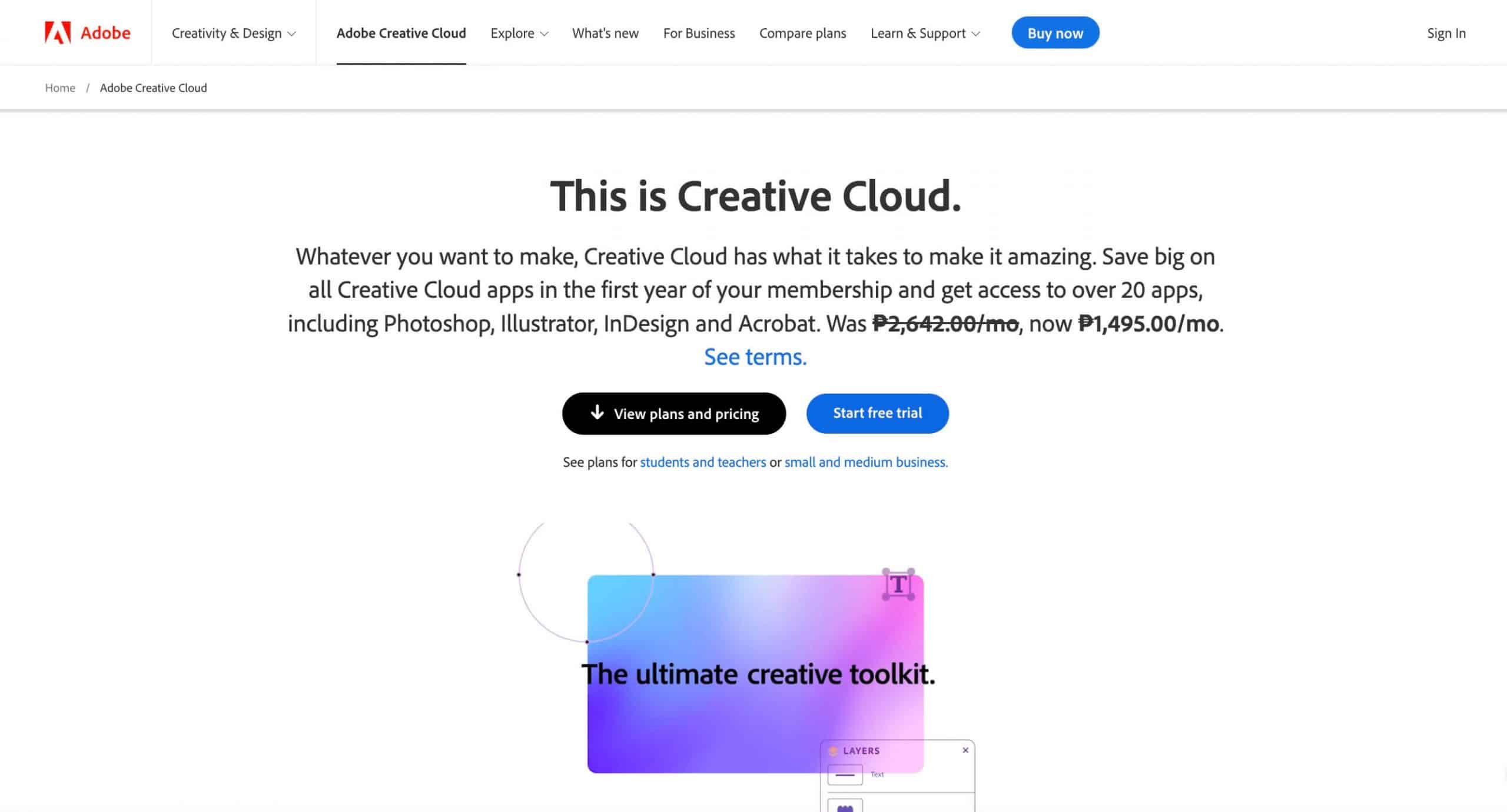 adobe creative cloud express