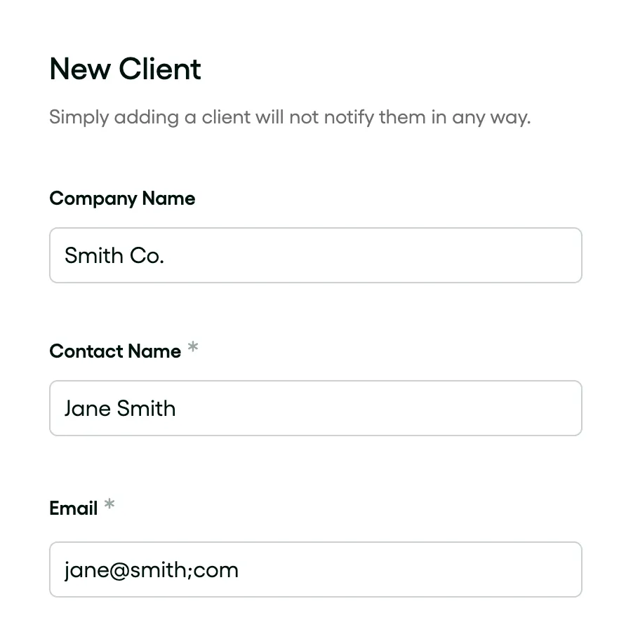 hello bonsai client management