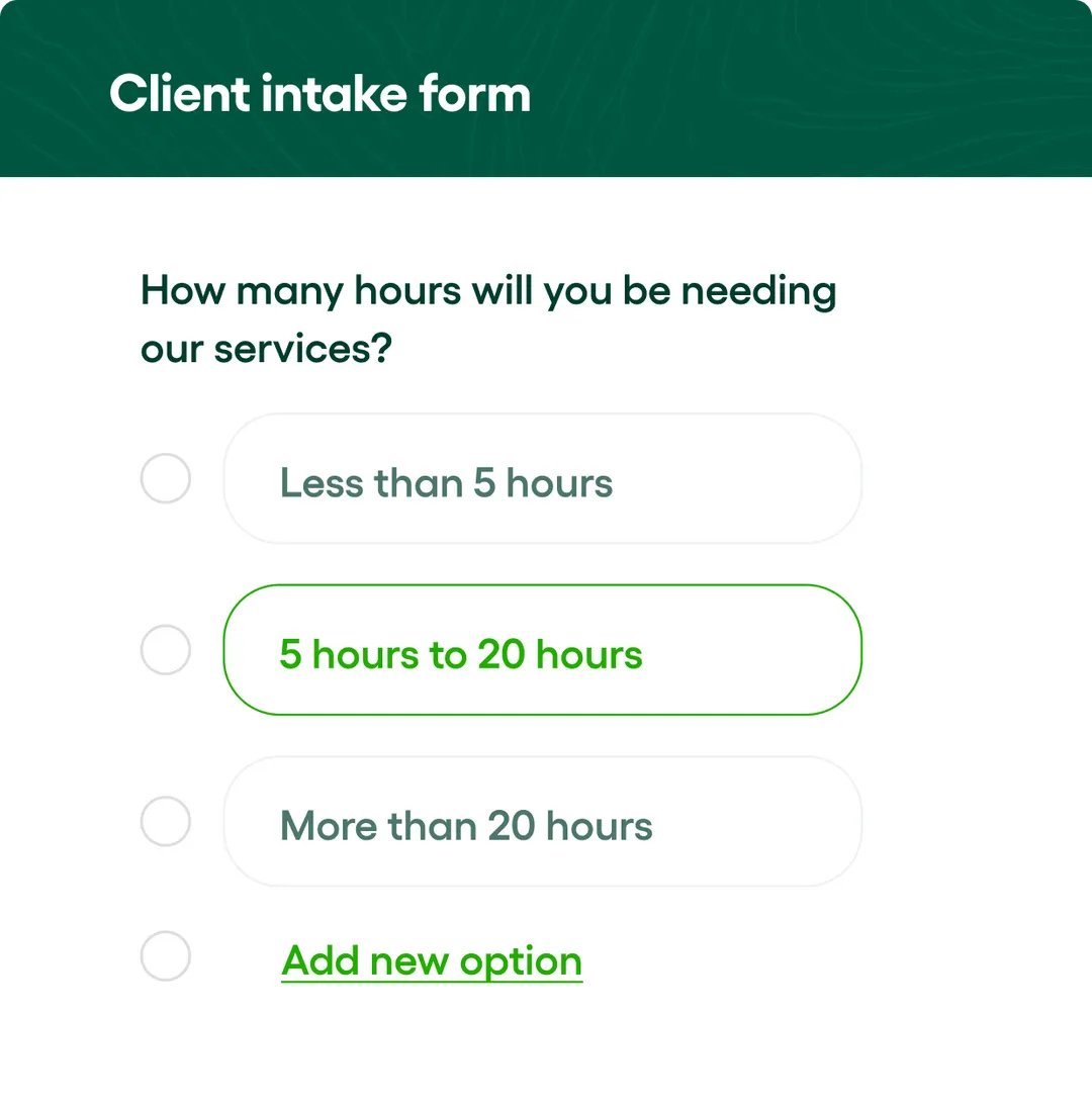 hello bonsai forms