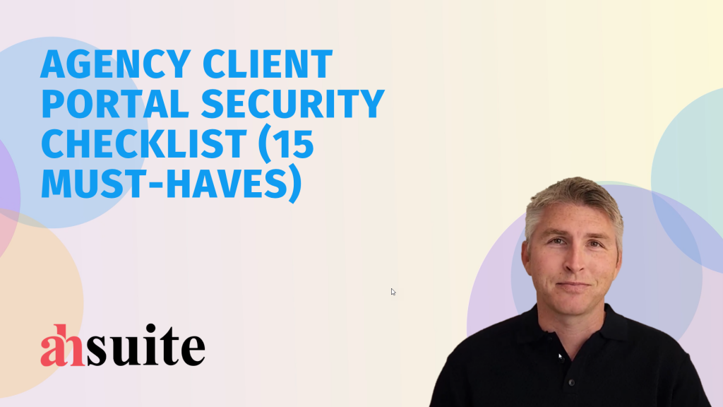 agency client portal security checklist 2026