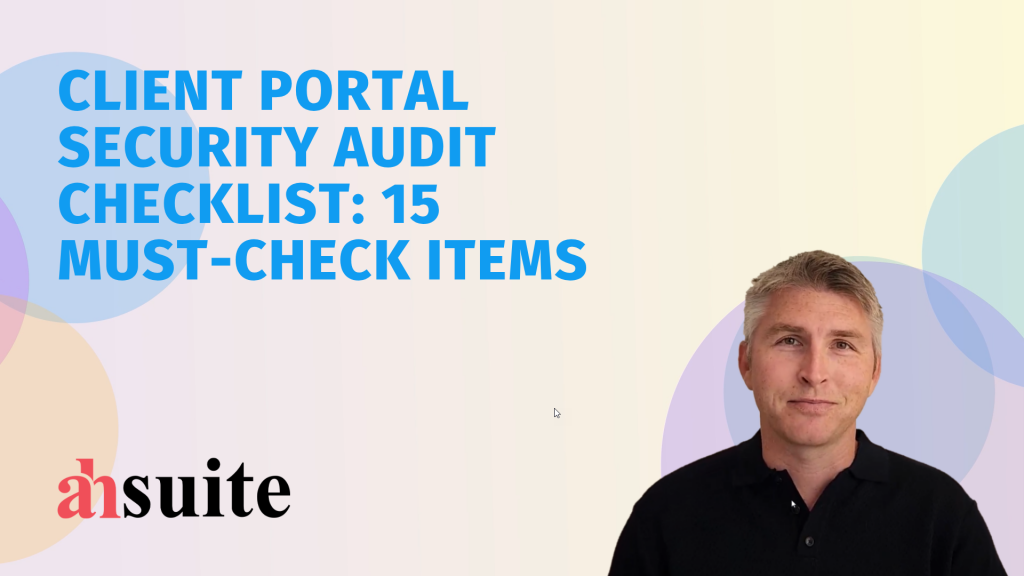 client portal security audit checklist
